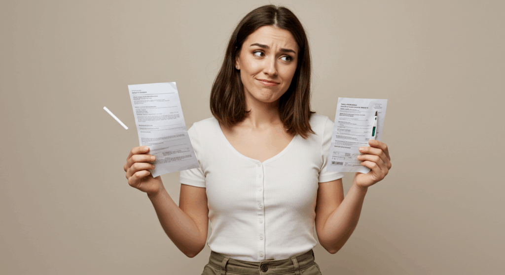 Cold Symptoms You Should Never Ignore. Why It’s More Than Just a Cold (And What It Can Cost You Without Insurance) 3 A person holding a thermometer and a medical bill side by side, looking confused.“Cold symptoms shouldn’t cost this much.”